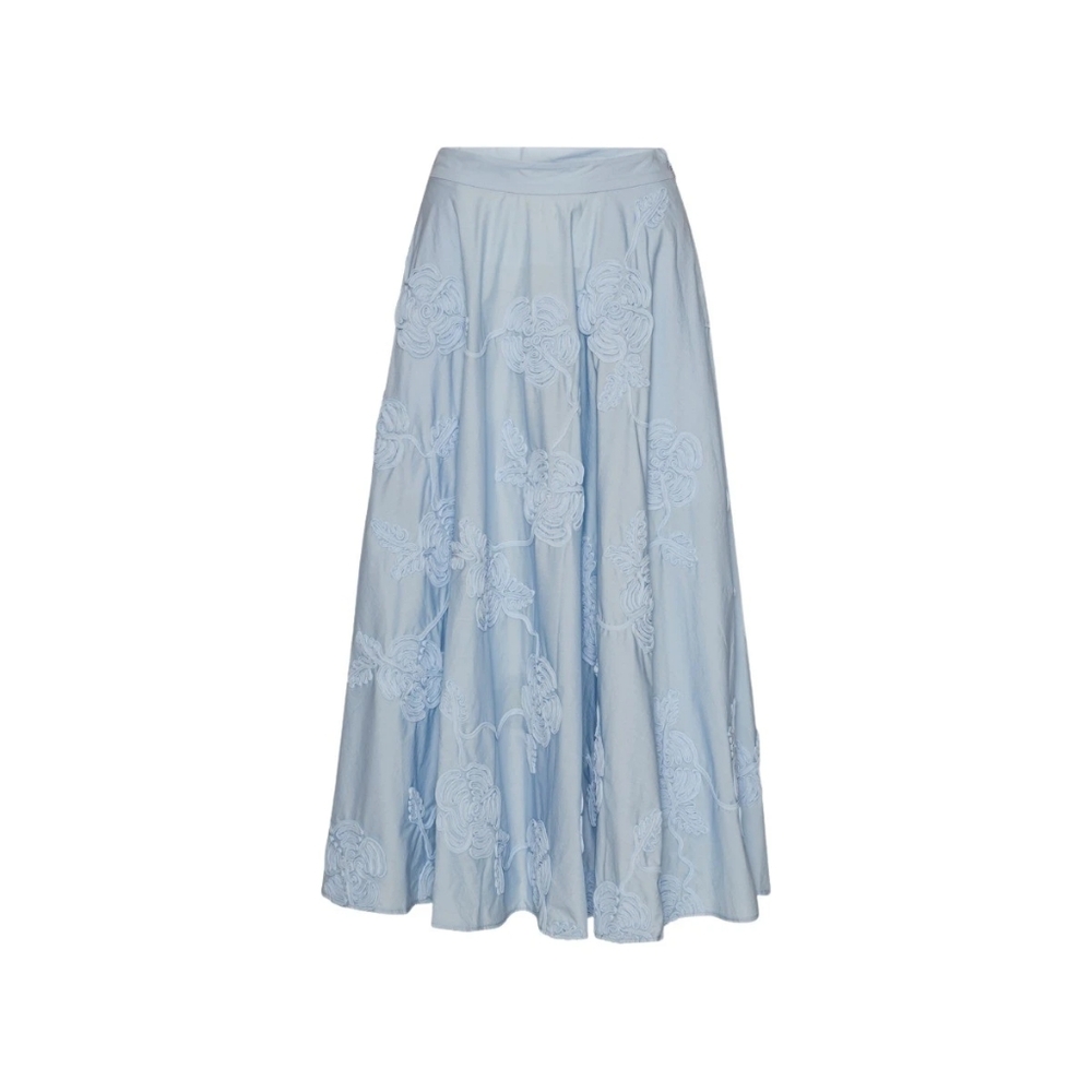 ROTATE BIRGER CHRISTENSEN floral-appliqué maxi skirt - Picture 6 of 12